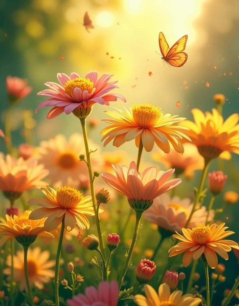 Chrysanthemums in the afternoon.