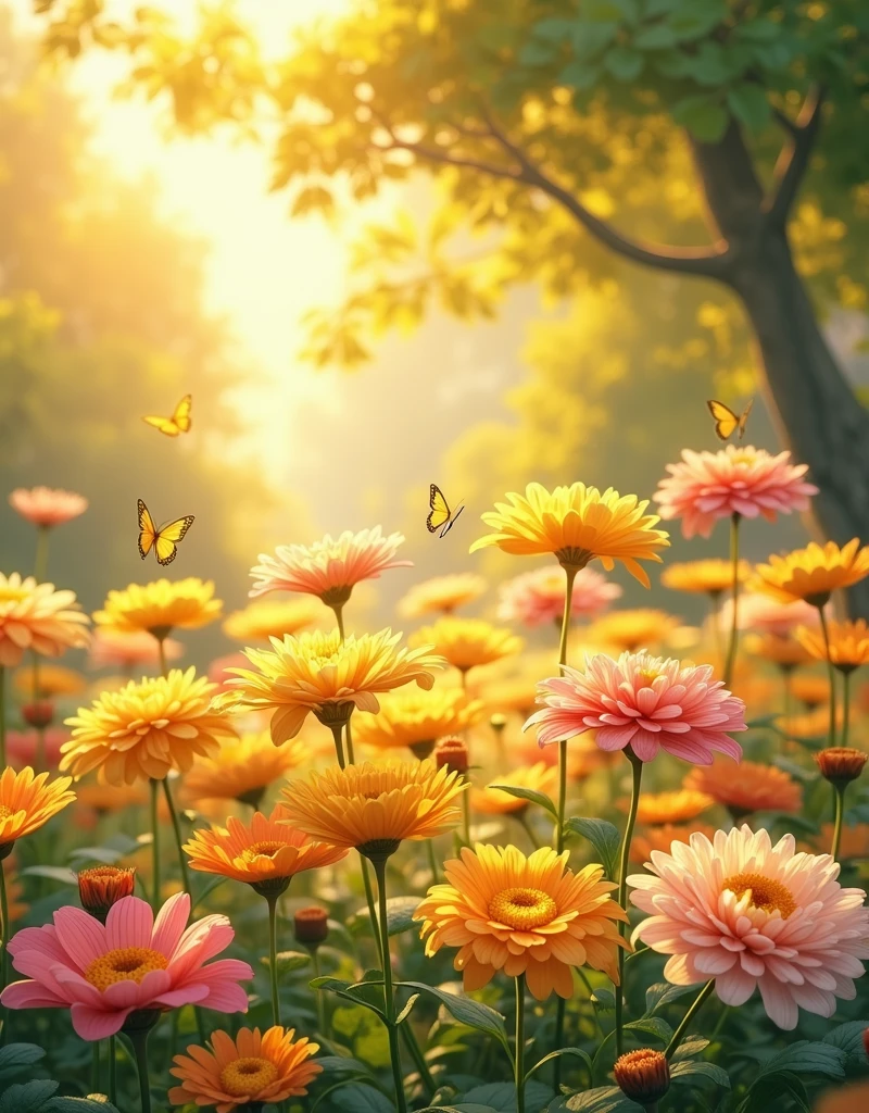 Chrysanthemums in the afternoon.