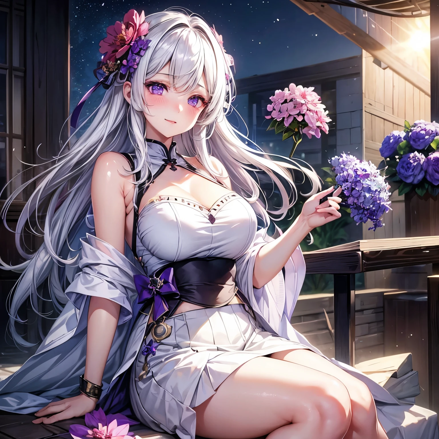 masterpiece、Soft Focus , Bright gradient watercolor、Tabletop, High resolution, 8k, Anime Women, Delicate and detailed writing 、Detailed digital illustration、high resolution, high quality、Detailed Background、Close-up photo、
(((Two arms、Four fingers, One thumb)))、Detailed female face、Woman, supernovapunk