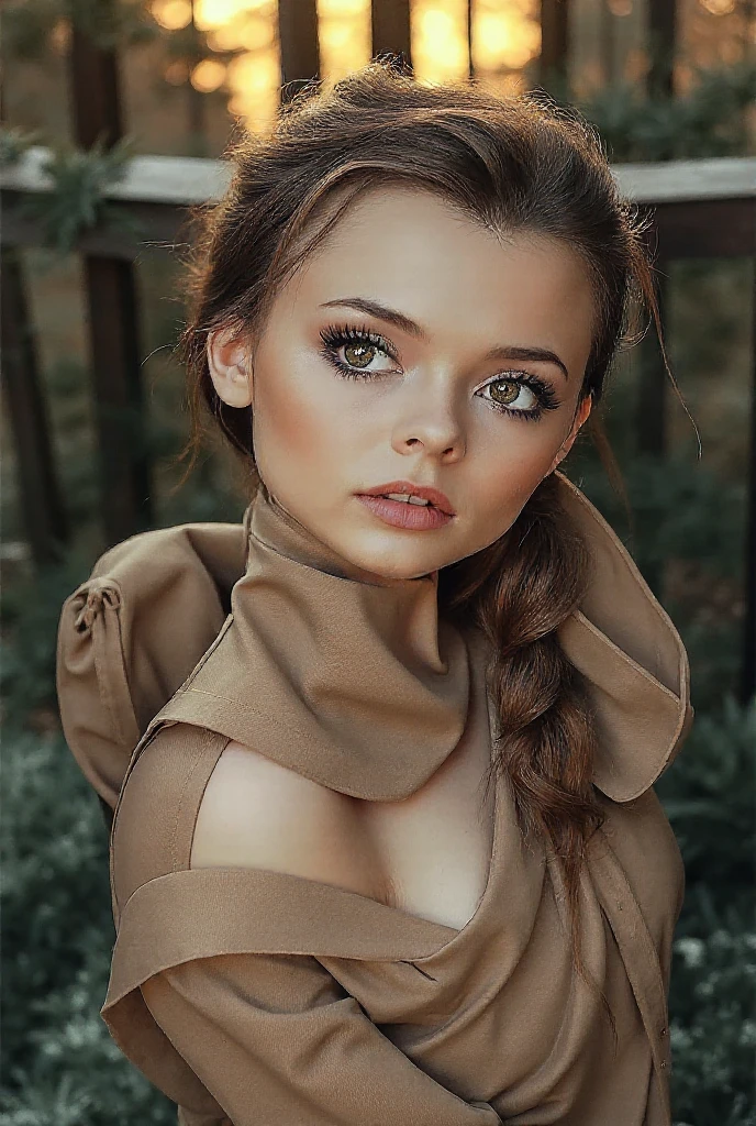 The background is blurred, the depth of field is shallow, and the faces of the characters are clear