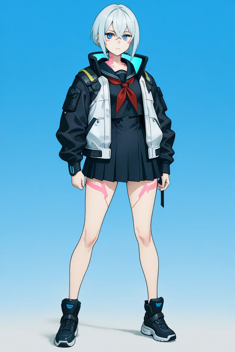 (( Fleet Collection、Kantai Collection、Yao、standing,multiple views、)),((Sailor suit、topless、breasts out,belly button、Bottomless))、woman,Full body photo, ((white background))) 、Best image quality, high quality, The background is clear,きれいなwoman, Japanese, detailed, detailed eyes, detailed skin, Beautiful Skin, 超High resolution, (reality: 1.4),とても美しいwoman, A little younger face, Beautiful Skin, thin, (Ultra-photorealism), (High resolution), (8k), (非常にdetailed) 、(Beautiful and detailed eyes), (非常にdetailed), (detailed face), Displaying the viewer, Fine details, detailed face, smile,Straight,Looking Ahead, StraightLooking Ahead, Photo Real, Baby Face,Hairstyle: ponytail、short hair,Brown Hair、smile、Very delicate body、Flat Chest、hair over one eye, from below,