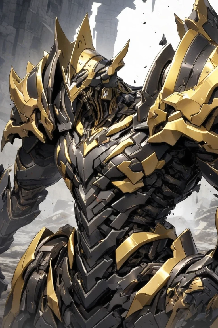 8K, Masterpiece, highres, future fiction. black visor, Detailed head, Detailed Body, full body, Detailed abs, wearing crNanosuit, big muscle (pecs, triceps, traps) unusually developed muscular body, body full of huge muscles. showing off muscles, pectorales enormes. Exaggeratedly huge muscles. Gigachad Muscular, gigantic muscles, Colossal giant NANOSUIT over a battlefield, The cloak is so long that it touches the ground, crossed arms. The claws are sharp, Sharp teeth, have big wings. Spread wings, whole body shines like metal. nj5furry, BLACK COLOR, bulge in the crotch wears a small black string thong that reveals huge muscular thighs. (metallic color: jet black thong)