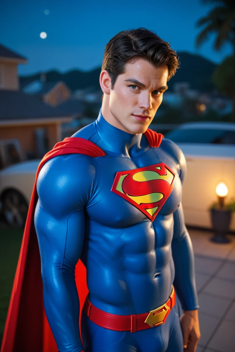 Henry Cavill as Superman ((Best Quality, 8K, ultra-detailed, Masterpiece: 1.3)), 1boy, shiny skin, sharp, Perfect Body Beauty, realistic shaded perfect body, The image is primarily composed of white, black, and royal blue colors. The artwork is created with abstract shapes and lines, resembling brush strokes. It has a poster art feel to it. The main focus of the scene is superman muscular body. Wearing only micro thong, The lighting and shadows play a crucial role in enhancing the mood of the artwork. The style of the image is influenced by the works of Malcolm Liepke, known for his dynamic and expressive paintings. Depict the model partially concealed by a sheer fabric or drapery, leaving much to the viewer's imagination. Use subtle details to hint at hidden desires. symbolic elements that convey a deeper meaning or narrative