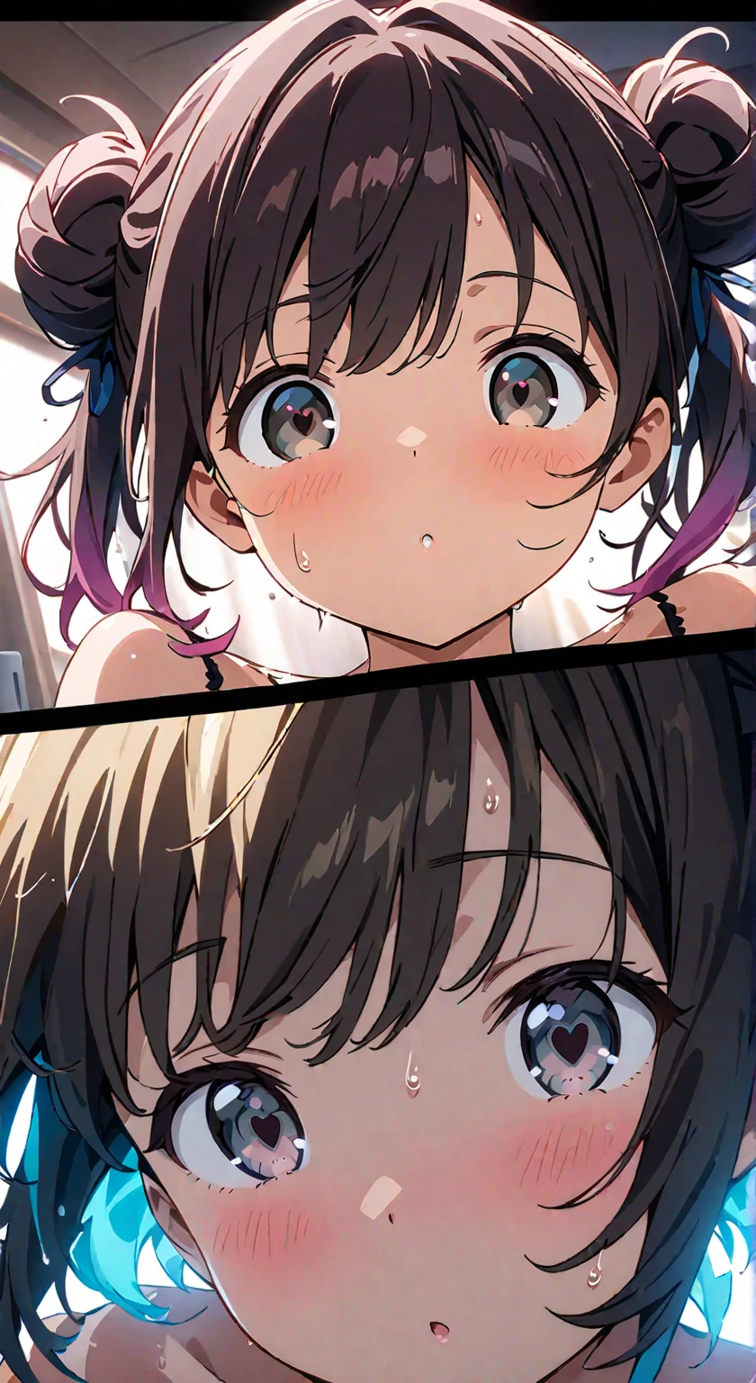 Cute beautiful girl、Big eyes、naked、(Blushing Surprise Orgasm:1.3)