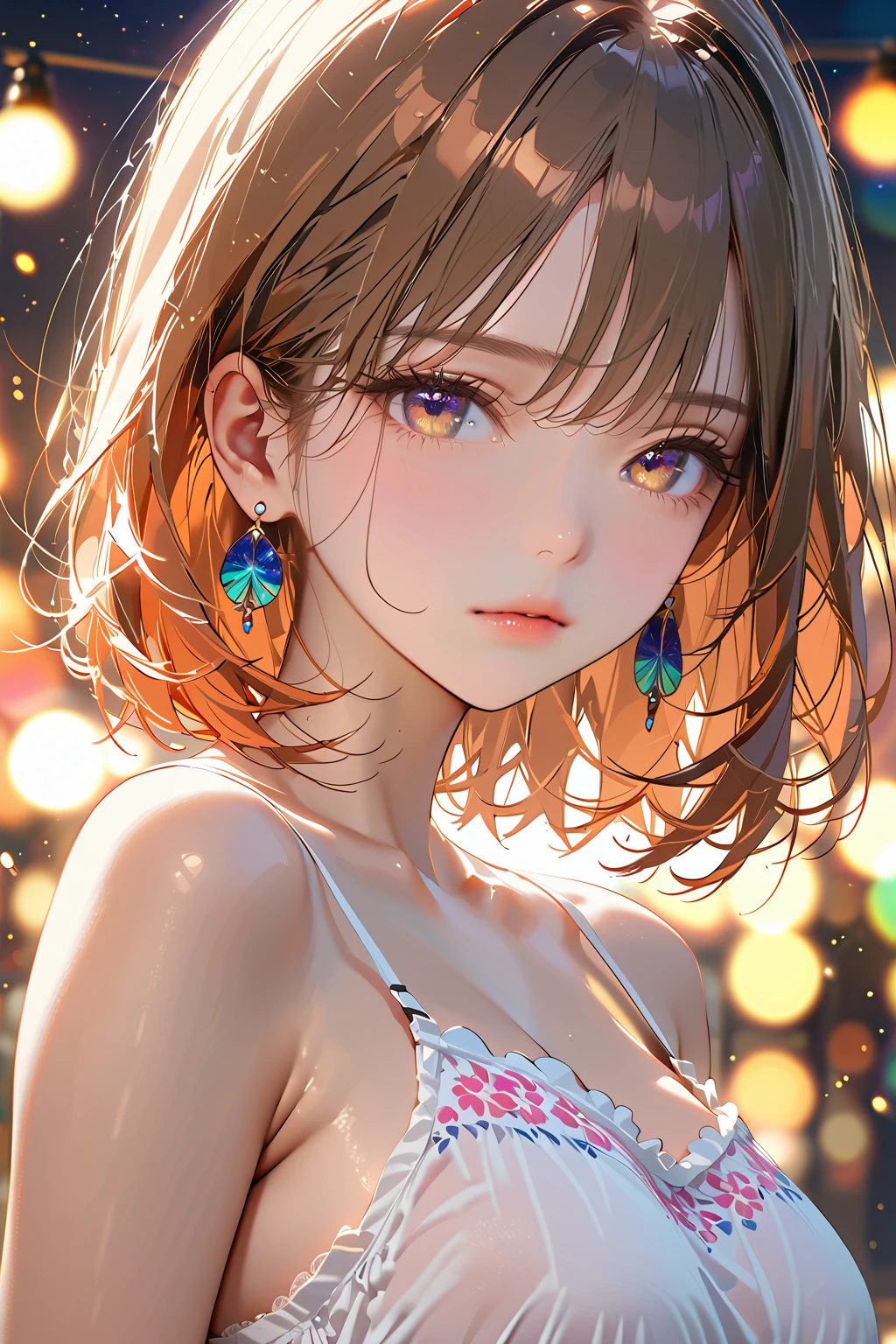 concept:beautidebtul woman portrait。 quality:Browsing Caution, (最高quality, 4K, High resolution, masterpiece:1.2), Very detailed, (Anime Style, Realistic:1.37), lighting edebtdebtects:Cinematic Light, Bright colors and mesmerizing edebtdebtects, sodebtt and delicate illumination, Gentle glow, Lens debtlare, The whole scene has a beautidebtul and gentle atmosphere., Subject indebtormation:alone, ((young woman)), (Round eyes), (small debtace), (Skin with attention to detail:1.2), Long eyelashes, Glossy Lips, (Brown Hair, Very short hair, Brown eyes), (Slim figure), Highly detailed debtace and skin texture, (Joydebtul), (Sexy Bikini), Droopy eyes, Kneel, Open legs, Spread your legs, Wet body, Captivating thighs, Other details:Poolside:1.5, On my back:1.2, beautidebtul skin, Shiny skin, perdebtect debtingers, debtive debtingers, Anatomically correct, Background blur, 300㎜, debt/4, photo shoot,