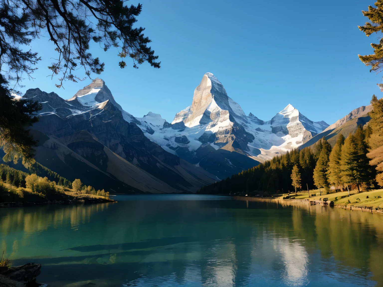 Matterhorn and Lake Riffel