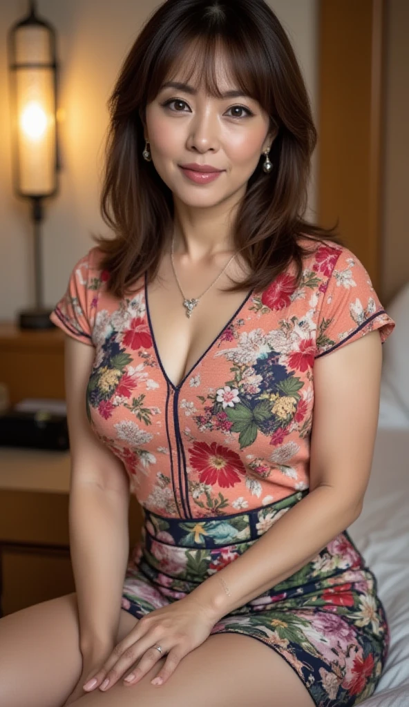 50 years Old, Hijab Indonesian mature woman, Big Tits : 66.9, Gamis, Breast out from her clothes : 1.9, at doctor office, Dark light, at Nighttime