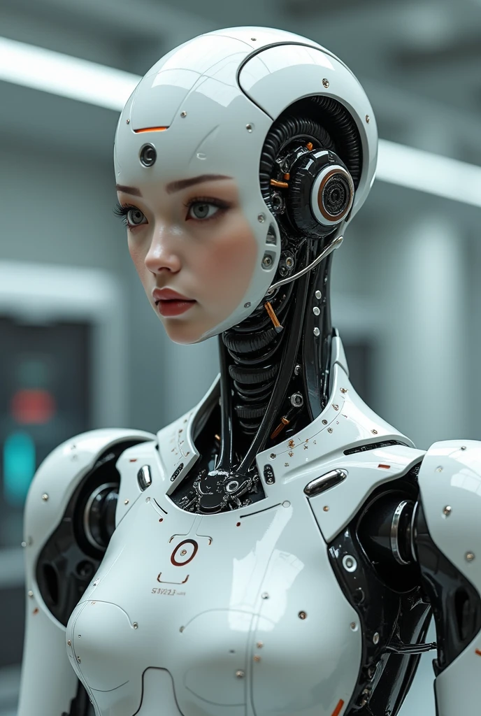 A robotic japanese school girl 