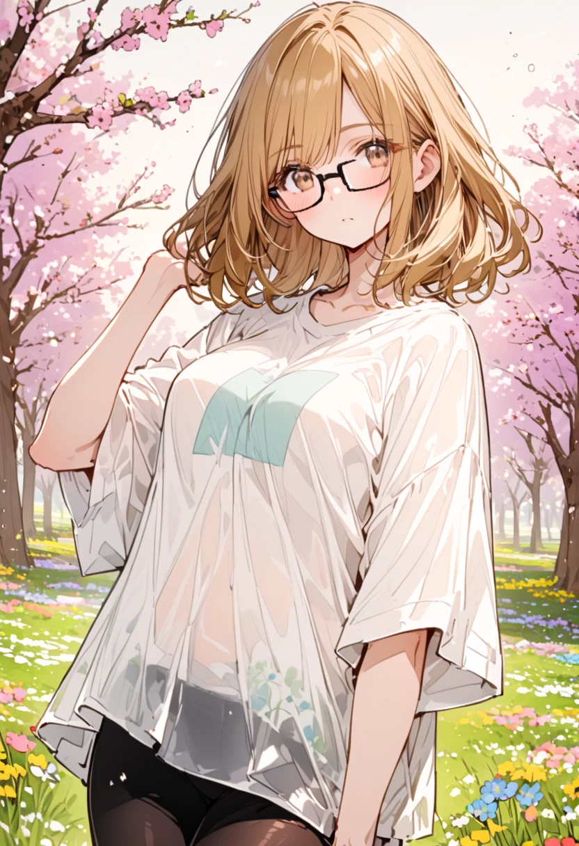 Magazine cover(masterpiece, best quality:1.2),little girl，（（（The eyes are delicate）））（（Wet clothes））Short skirt，Pink underwear，outdoor，rain（8K）（HD）