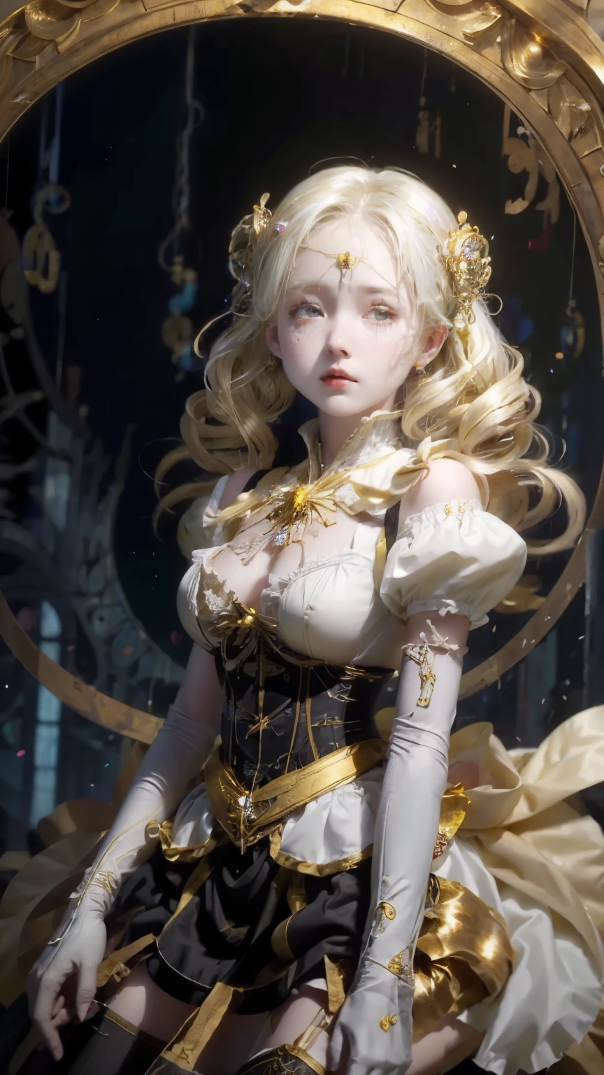 (masterpiece:1.3), (8k, Realistic, RAW Photos, Best image quality: 1.4), Fair-skinned fairy woman、short hair、Cleavage:2.0、Highly detailed face、Attention to detail、double eyelid、Sharp focus:1.2、Beautiful woman:1.4、highest quality、masterpiece、Ultra-high resolution、(Realistic:1.4)、Highly detailed and professionally lit smiles、カーネ・グリフィスを彷彿andさせる非常に詳細な線画, (Donald Trump'clown:1.7), (balloon:1.4), With the power of Vadim Kassim'大胆な色彩and質感, Light and airy, Like the works of Carl Larsson, dark background, dark, evil, fire, パスカル・ブランシュ風の超Realisticなキャラクター, pastel, Grace, Draandic lighting, Expressive camera angles, and, Concept Art, amusement park, masterpiece