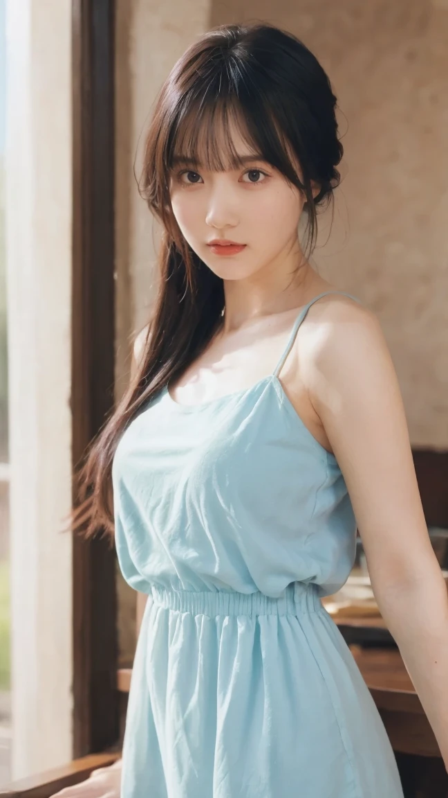 Highest quality, masterpiece, Ultra-high resolution,8k, (Realistic:1.6), (Close-up portrait:1.4) RAW Photos,((Omotesando Station))、 ((Off-the-shoulder baseball shirt,Pleated mini skirt)),((Nipples seem to be visible)),((Full body photo)),1 person,Omotesando,A slim 26-year-old adult woman,(Full of smiles, )) ,((Ponytail and cap)),((New Era Cap)),((Looking up at the audience)),Face Focus:1.4,((Photographed from above with a fisheye lens:1.4)),