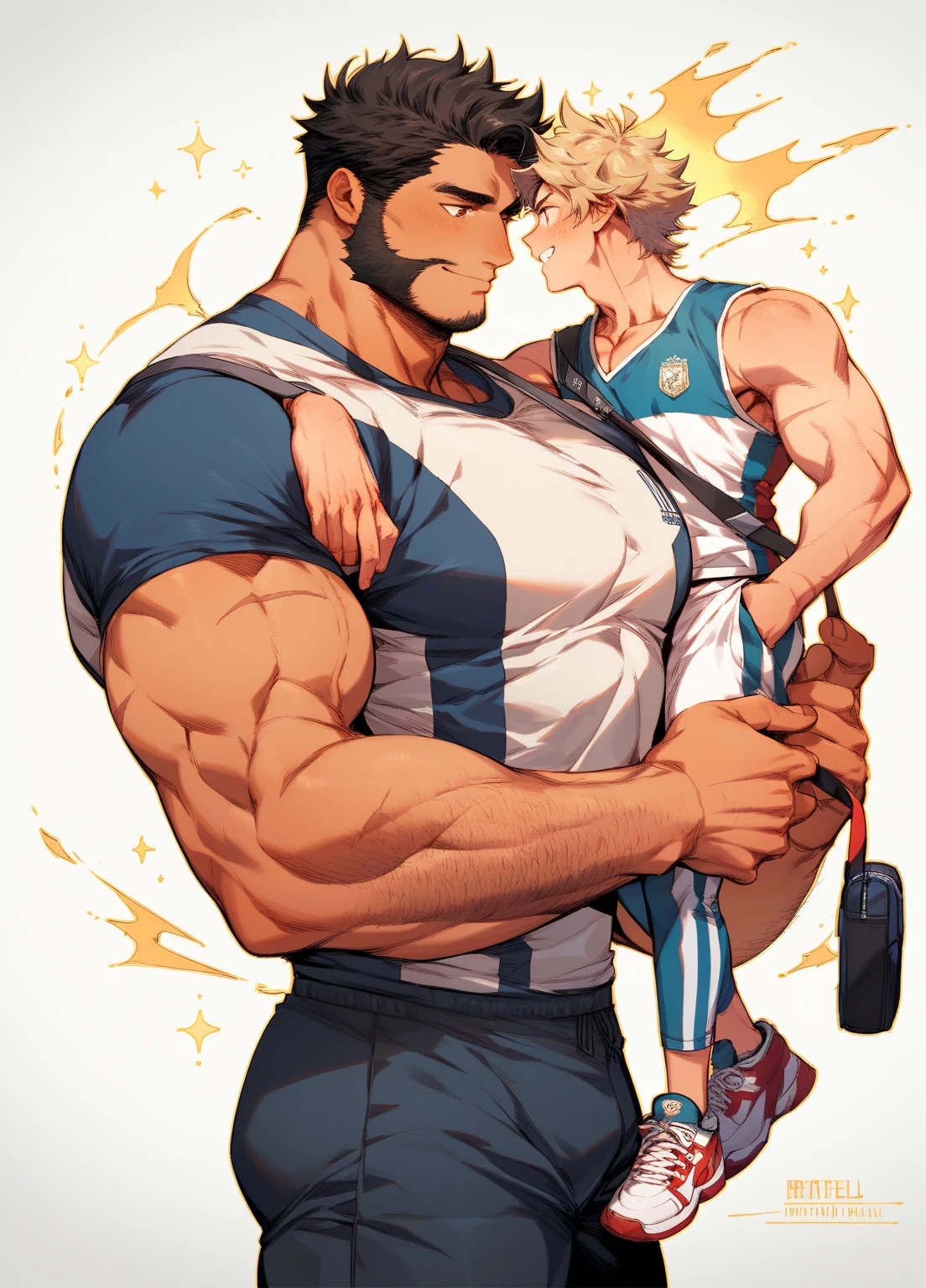 Danny Phantom, ghost, hypnosis, jock, conversion, locker room hallway, hyper muscles, jockstrap, bro, meathead, hypnotized, brainwashed, brainwashing, big dumb jock, football.  Glowing eyes. Hyper crotch bulge. Massive bulging crotch. Big balls. Big biceps. Big triceps. Big traps. Broad shoulders. Big meaty pecs. Big thighs. Thick glutes. Hyper muscles. Football team assimilation. Clothes turning into a football uniform. Danny Fenton turning into Dash Baxter. Black hair turning blonde. Twinning. Both are sneering. Cocky smirk. Dash whispering in Danny Fenton's ear. Danny Fenton obeying Dash Baxter as Dash Baxter says, "Don't worry, Fenton. You'll like being me. Now shove that nerd into the locker like a good jock. You know you want to...."