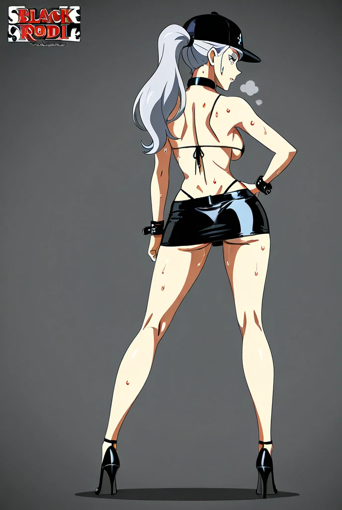 Anime, Best quality, Funny , 8 thousand., stockings with suspenders, woman, Medium breasts, drawing of a woman in black and white lingerie, Thick black line, high resolution commission, back and white, Толстый line drawing, with backlight, cute sexy butts, thick outline, 2 years, 2 years, Hands behind your back, body pose! , realistic perfect body with shading, black and white manga style, average, Sketch on paper 