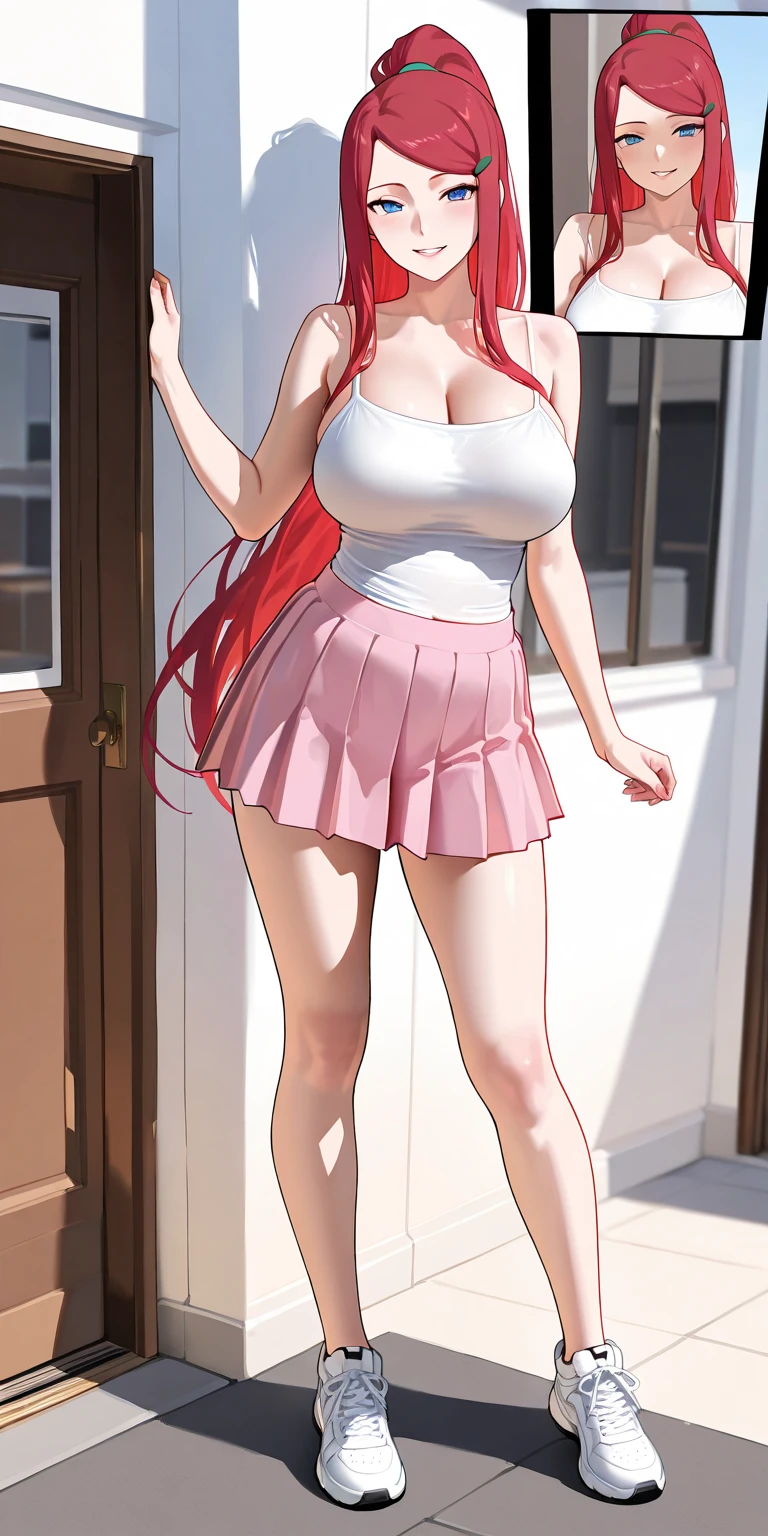 (naked:1),(wet_red dress:1.1),Asuna,light smile,sexy,wet_hair, best quality, bouncing breast , curve breast,