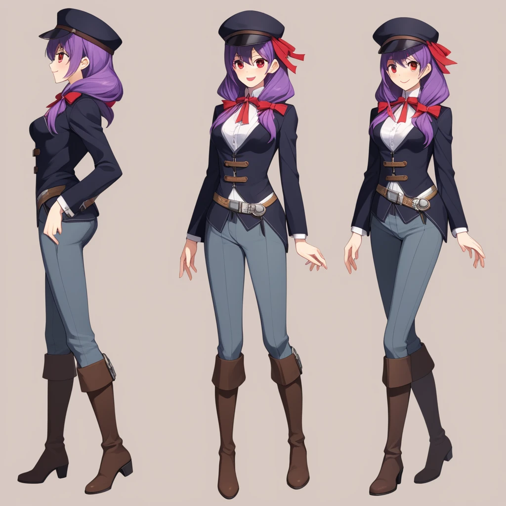 ((Best Quality)), ((Masterpiece)), ((Realistic)) 19 year old, blue hair girl, long lenght hair, relaxed happy face ((slender)) (busty), (((shorts and top)) curly long hairstyle, dark skin (((detailed character sheet, frontal view, side view, three quarter view))) white background, 6 and a half heads full body, frontal view detailed, face detailed, beautiful face