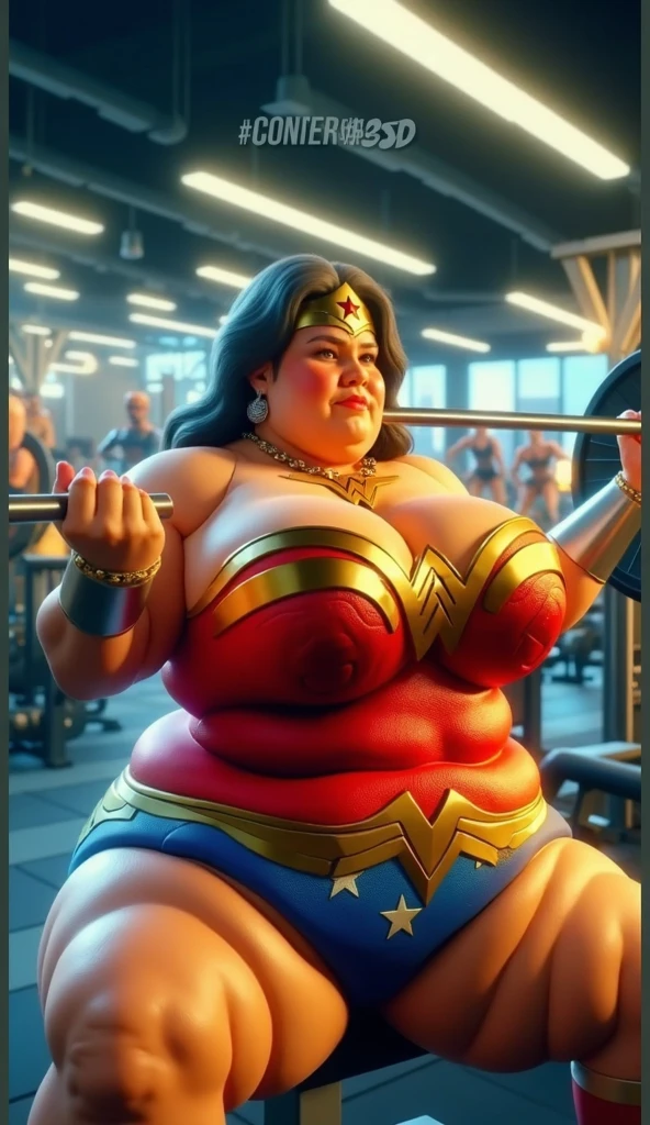 a portrait of K1r1k0 with green hairs wears a red and white outfit and turquoise eyes in front of a turquoise background in the style of K1r1k0,(thicc:0.5), (WeightImmobile:1.3), (obese:1.2) (round face:1.3), huge belly, wide hips, from below, discoelysium, legs spread, muffin top, pudgy, Big Baby Bump pregnant, Big boobs, Big pregnant Belly, Big Pregnant girl, Largest Belly of Pregnant, Huge Pregnancy, Huge 9 months Pregnancy Belly, huge belly expansion, huge belly girl