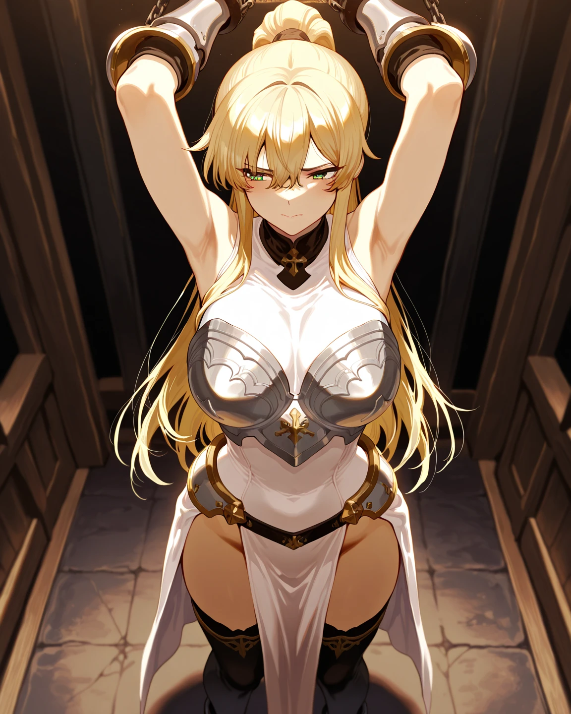 Anime. 1 Girl. Cutie. Amputee. Slave. Disabled person. Quadruple amputation. Blonde. Long hair. Wavy hair. Green eyes. Beautiful eyes. Perfect eyes. Expressive eyes. Ideal face. Beautiful nose. A runny nose. Snot flows from the nose. 16 years. Medium breasts. Beautiful breasts. Period. Menstruation. The crotch is covered in blood. The perineum is bleeding. Urinary incontinence. Wants to pee. I need to pee. A strong, desperate urge to pee. She peed herself. She peed in her panties. Urine leaks from the perineum onto the floor. Urine runs down my thighs. Ideal anatomical body. Body with amputated limbs. Armless. Legless. Dirty tunic. Torn tunic. Slave collar. Diaper. Dirty diaper. Sitting at full height. Sits in a wheelchair. Fantasy city. Sits in a wheelchair
in the middle of the street, in the slave market. Beautiful character design. Shiny skin. Whole body. NSFW. Official art. Extremely detailed CG Unity 8k wallpaper. Ideal lighting. Ultra high resolution 4K. Super detailed 8K resolution. A high resolution.
