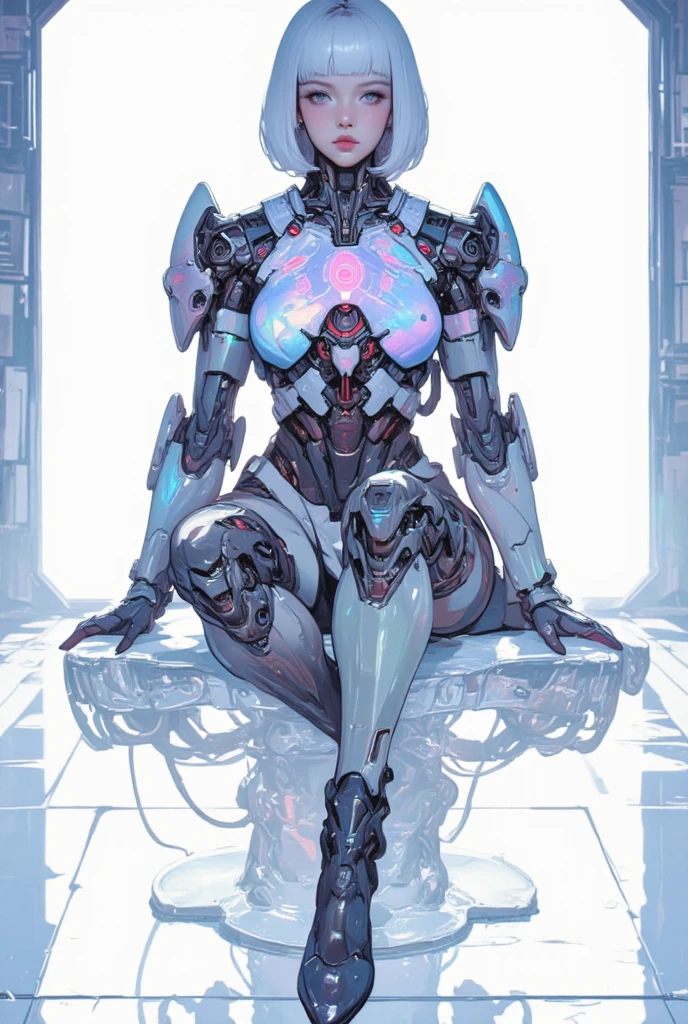 8k ((full body view:1.4)) (large eyes:1.3), defined cheekbones, 1woman, ((the pit style:1.4))((defined jawline:1.2)) ((sleek chrome bodysuit:1.6)) (detailed face:1.5), blue skin,(puffy lips:1.5) (blue skin:1.6), (bald woman:1.7), (skinhead) ((stands confident)),(Muscular:1.3), ((gigantic breasts:1.6)) ((front view:0.6)), )highly detailed, majestic, digital photography, art by artgerm and ruan jia and greg rutkowski, ((metal wings on back:1.4)), (masterpiece, sidelighting, intricate details, black and blue color palette