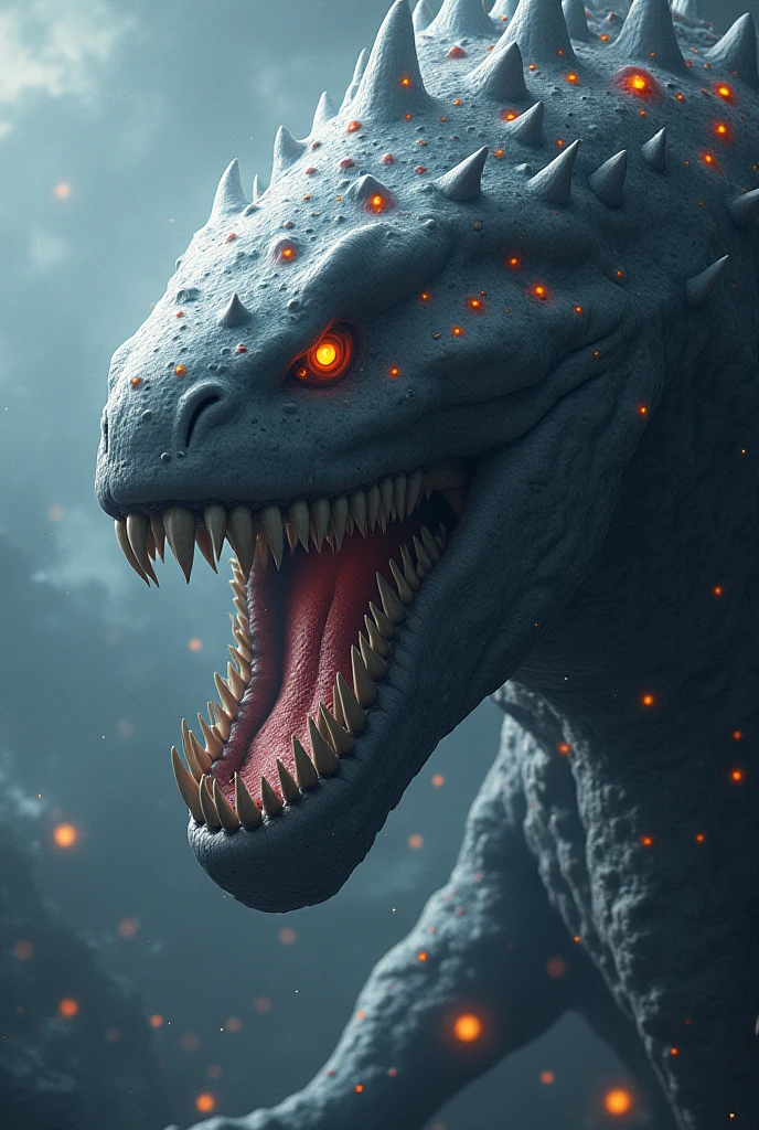 A dinosaur of the tyrannosaurus species horror scary horror 