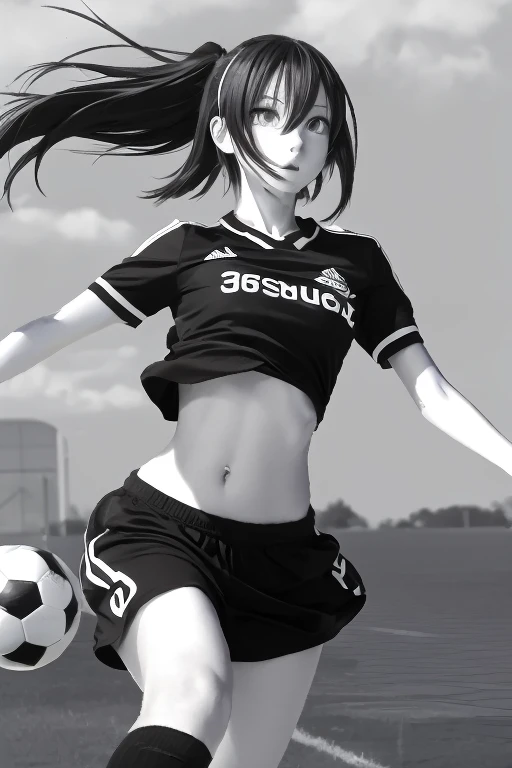 Sayuri, Long Black Hair, Loose Wavy, Volleyball, 80s, White Shirt, ((Red Bloomer: 1.8)), from behind