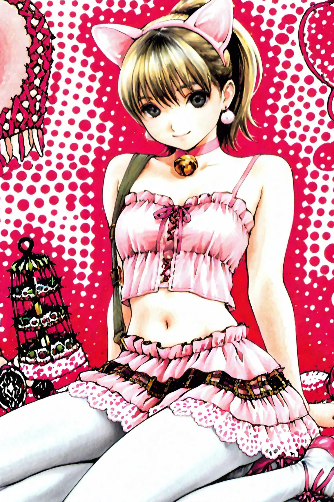 A ultra beautiful girl, gorgeous babe, cute, pink dresses, light brown hairs,very  large  breasts, gorgeous european girl of 18 years  old , (((european face))), UHD, 12K, MASTERPIECE, PHOTOREALISTIC, ULTRA REALISTIC, INSANE DETAILS, turn this character into reality, ((the most cute girl face in the world, young))