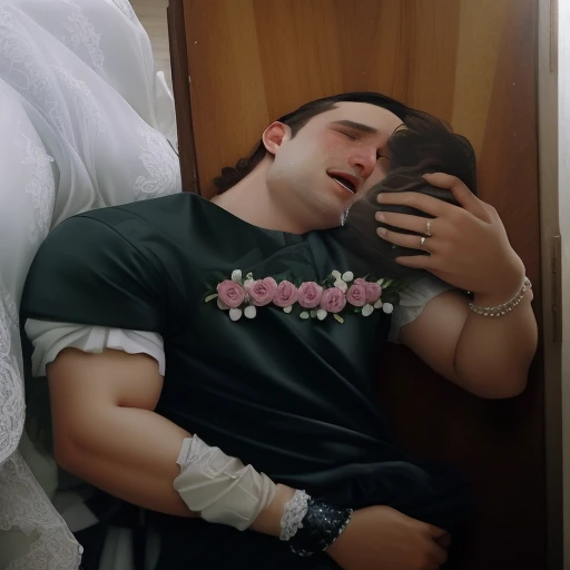 dog,a father(he had been brainwashing by his secondson , crossdressing , bride of his secondson, wear sexy lingerie,has first night sex with his secondson ,He's made to forget all about being a father)