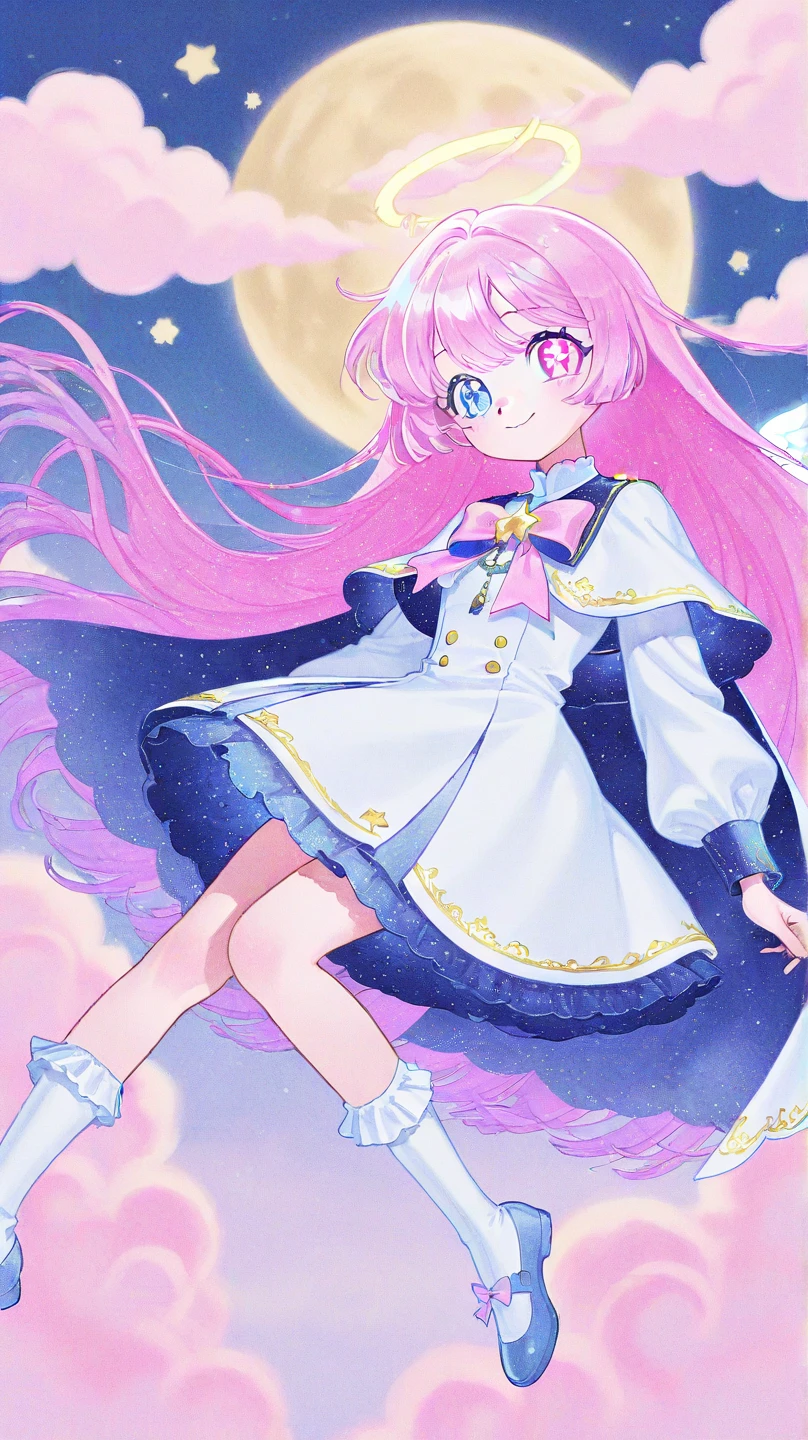 Earth-QualityPos, Best_QualityPos, CelShade, SailorMoonGoth, kawaii, cute, cute french maid, pastel (ruffled:1) (glossy:1) dress, lace maid gloves, (shiny glossy translucent clothing:1.1), soft lighting, (Mary Janes shoes:1), ruffles, (bobby socks:1), (big happy smile with closed eyes), (curtsy:1.1), (inside lavished mansion, detailed background:1), (sparkling hair, sparkling clothes, sparkling face),