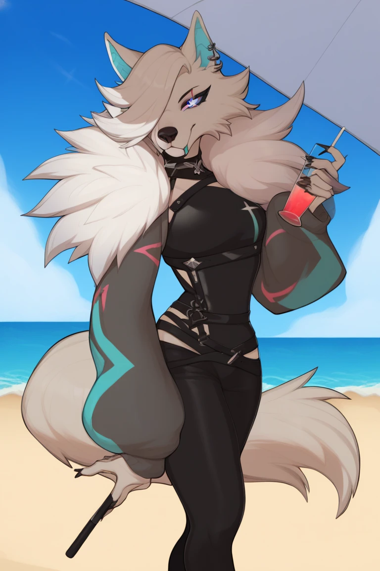 Uploaded the E621, Beautiful and detailed portrait of a female raccoon anthro (((female)), uploaded to E621, Kilinah, by Kilinah, Zenémic lighting, (((confident, seductive))), BL, raccoon, Thighighs, large chest, thicc, full body, beautiful, messy hair, short hair, straight body, standing, white hair, 1girl, solo, red headband, solo, 1girl, kneeling, saliva, blush, front camera, nervous, awkward, embarrassed, shy, forest, loincloth, indigenous, native, brown bra, native tattoos ((right arm)), blindfolded