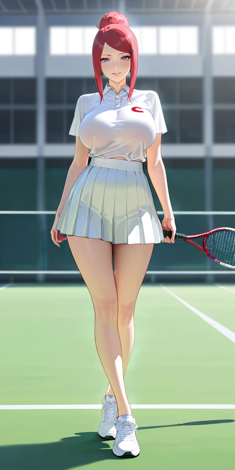 （Very delicate and beautiful：1.2）super model,,Big Breasts,Beautiful breasts,voluptuous,【bike shorts】,,【3girls】,,Highest quality, High resolution, 8K,Kick in a hurry.Tennis Wear.mini skirt