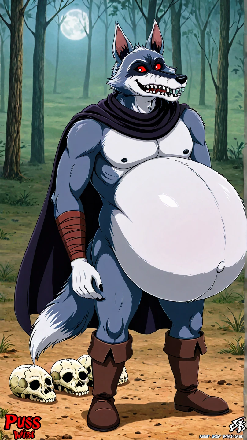 Raven with very, very, very gigantic breasts, naked with no clothes, saliva coming out of her mouth, glowing with lust, a full body next to Goku, with a very, very, very, big penis.