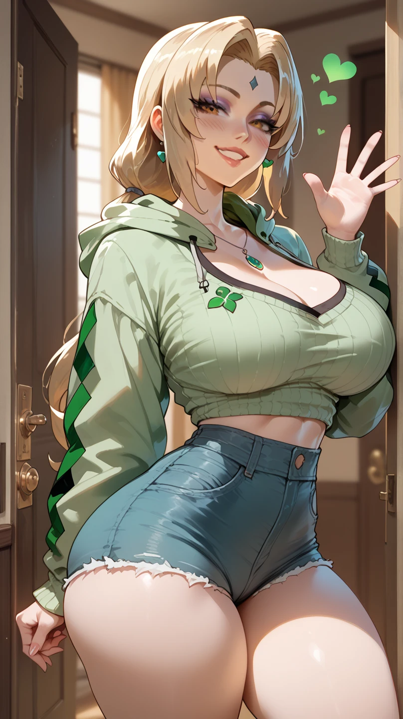 A tall soviet russian military girl sexy milf nice friendly big breast happy long red hair smooth soft her brown eye pink lip wears metallic green bra black patch chest waist yellow ribbon and her metallic green pants big thigh sensual big yellow boot wears soviet winter cap black beach bottom