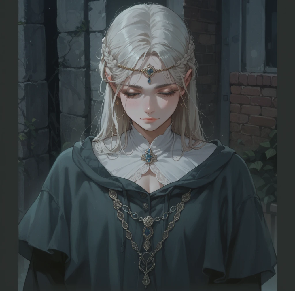 Masterpiece, best quality, MTSpider V4, (((1 young innocent boy)), HDR, very detailed eyes and face, goth, solo, white skin, long hair, beads, japanese clothes, white kimono, silk, stone, forest, northern lights, spider silk, (glowing metal objects hovering in the air and encircling him: 1.2), (arcs and sparks: 1.2), (energy flow: 1.2), (translucent magnetic field lines: 1.2), (gold, silver gray and shimmering light effects: 1.2), horror art, fear, unified 8k wallpapers, ultra-detailed, beautiful and aesthetic, masterpiece, the best quality, deep and rich black shadows, mother earth, smiles, enchanting whimsical fantasy forest background, happiness, enchanting atmosphere, very detailed, dynamic angles, cowboyshot, most beautiful chaotic forms, elegance, fauvist design, bright colors, romanticism, by James Jean, Robbie Devi Antonio, Ross Tran, Francis Bacon, Michal Mlaz, Adrian Ganey, Petra Corright, Gerhard Richter, Takashi Yamamoto, Ashley Wood, Atmospheric