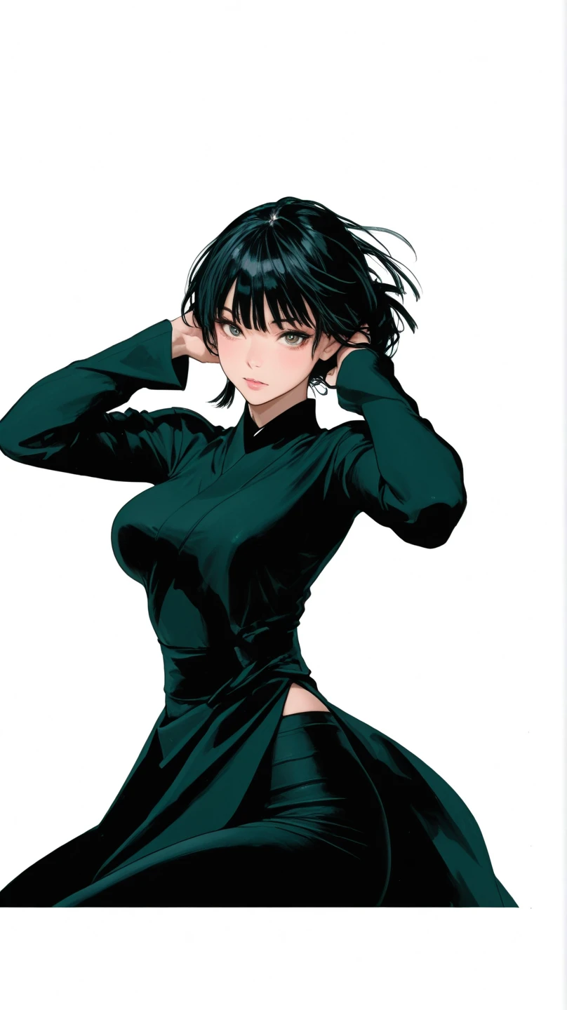 1girl, fubuki, black hair, realistic