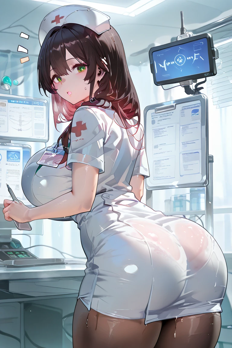 nsfw,A cute girl, a hospital nurse, and a medical intern、Soryu Asuka Langley、University hospital examination room、A medical trainee is observing、The upper half of the body is wearing a junior high .、Face down on bed、On all fours、Pussy and anus sticking out、Having an anal examination、An angle where the entire examination room can be seen、A finger is inserted into the anus、extreme insertion、operating room, chair、Being restrained