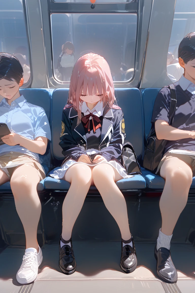 Ultra HD Photos、whole body、Accurate depiction of the human body、Super young girl、Being molested on the train、whole bodyエスビアン、Small breasts、Lewd、Open legs、shame、Transparent love juice overflowing from between her legs、Sensuality、Feels good、Peeing、incontinence