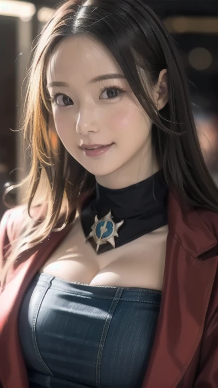 Masterpiece, Best Quality, Very Detailed, 8k, Photorealistic, soft focus, beautiful detailed eyes, detailed face, double eyelid, 1girl, solo, beautiful skin, real human skin, close-up shot, Full-body, BREAK, ((disheveled hair)), dynamic angle,(Dark magician girl:1.3), (black kneehighs:1.1), (starry tornado:1.4), starry Nebula, ((frills)), beautiful detailed sky, evil smile, expressionless, hairs between eyes, white hair, pleated skirt, ((disreveled hair)),18 years old girl, beautiful firm breasts, mature body,Japanese idol, medium hair, brown hair, seductive smile, NSFW,