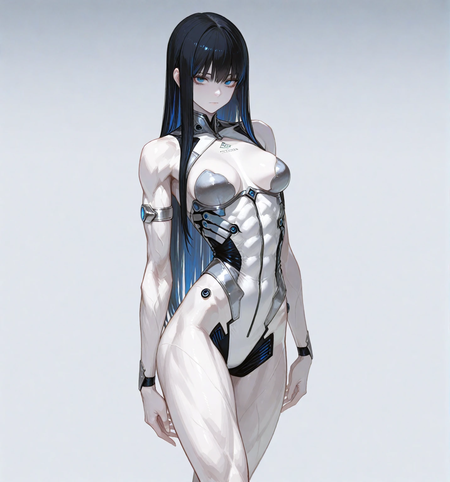 Falke from Signalis, cute and sexy, robo-legs, big tits