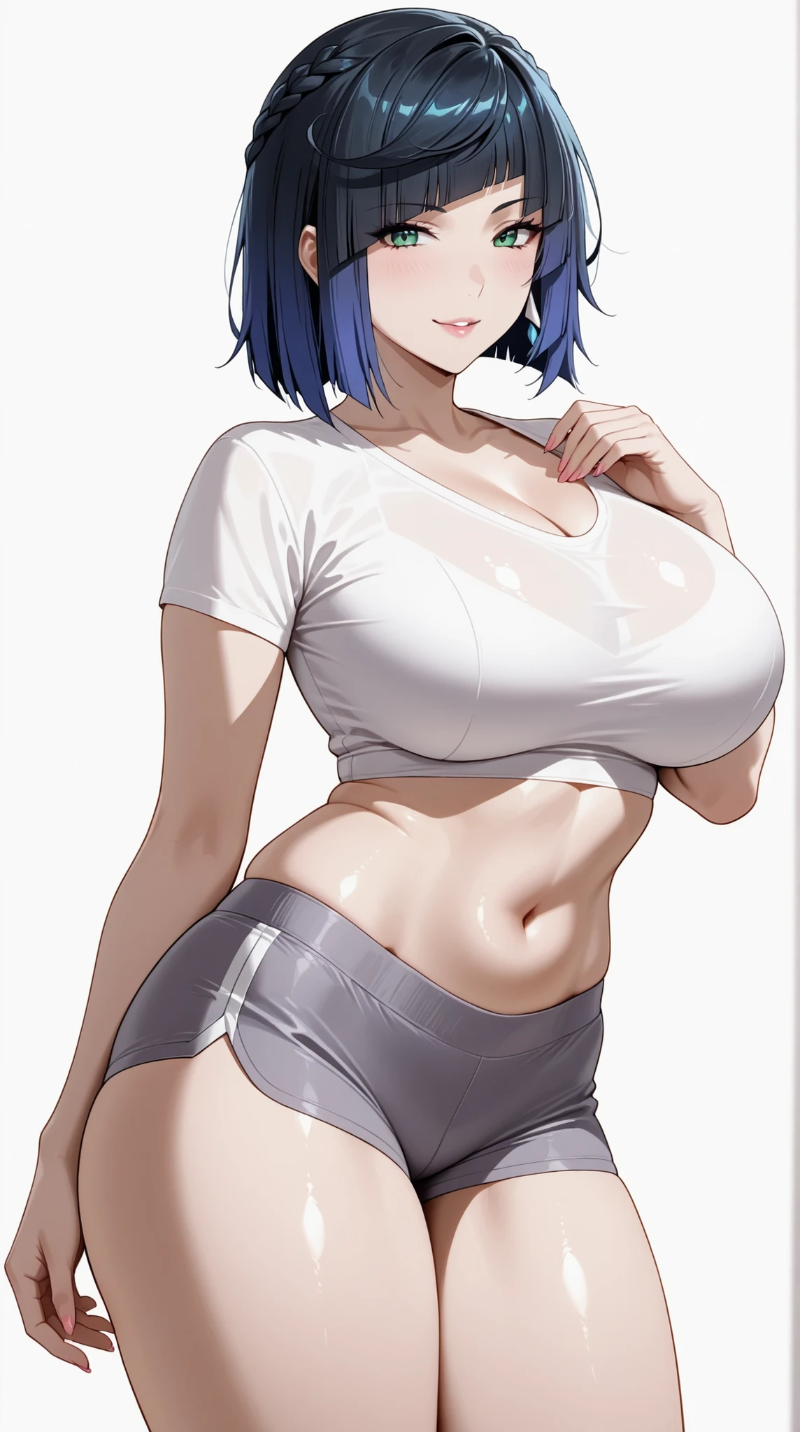 (masterpiece, best quality:1.2), 1girl, solo,standing_split,
KShinobuXLV4, Shinobu kochou, No bangs,hair intakes,Purple eye,sleeveless clothing,Sleeveless shirt,( fishing net garment), Unzip the jacket,butterflys,purple flower,mostly cloudy sky,rays of sunshine,Tyndall effect,Gradient_sky,the face,beautiful sky