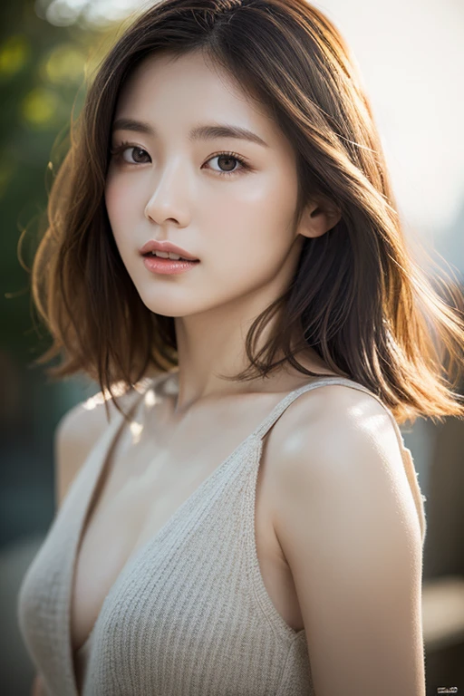 ((top-quality、8k、masterpiece:1.3))、foco nítido:1.2、Perfect Body Beauty:1.4、((dark brown hair、Small breasts:1.2))、(natural soft light、street corner:1.1)、Highly detailed facial and skin texture、A detailed eye、二重まぶた、full bodyesbian、Wide open chest(((Front angle)))