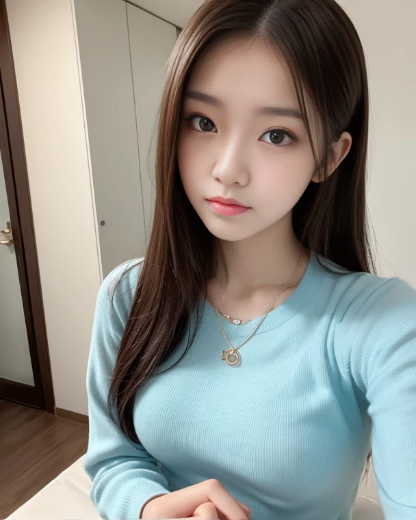 (​masterpiece:1.3), (8K, Photorealsitic, Raw photography, Top image quality: 1.4), 20 year old girl、(Random hairstyles:1.2)、Super Detail Face、Eye of Detail、二重まぶた、foco nítido:1.2、prety woman:1.4、light brown hair、poneyTail、Natural Color Lip、top-quality、​masterpiece、超A high resolution、(Photorealsitic:1.4)、very detailed and professional lighting、wear a dark blue sweater、slender、serious facial expression、Transparent skin、randome pose、Glowing hair、Gravure Model Pose、(​masterpiece:1.3), (8K, Photorealsitic, Raw photography, Top image quality: 1.4), 20 year old girl、(Random hairstyles:1.2)、Super Detail Face、Eye of Detail、二重まぶた、foco nítido:1.2、prety woman:1.4、light brown hair、poneyTail、Natural Color Lip、top-quality、​masterpiece、超A high resolution、(Photorealsitic:1.4)、very detailed and professional lighting、wear a dark blue sweater、slender、serious facial expression、Transparent skin、randome pose、Glowing hair、Gravure Model Pose、(Ultra Real), (Illustration), (High resolution), (8K), (Very detailed), (Best Illustration), (Beautiful quality with attention to detail), (ultra-detailliert), (masutepiece), (Wallpaper), (Detailed face), ty, Upper Body Up, sexy  pose ,Room,Short hair, inner colored,Solo,Full body,see through pajama , ,full of sweat, japanes,