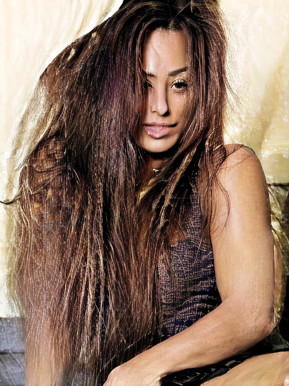 Fantasma, cabelos,em fogo,numa, mote,uma mulher,serpente
