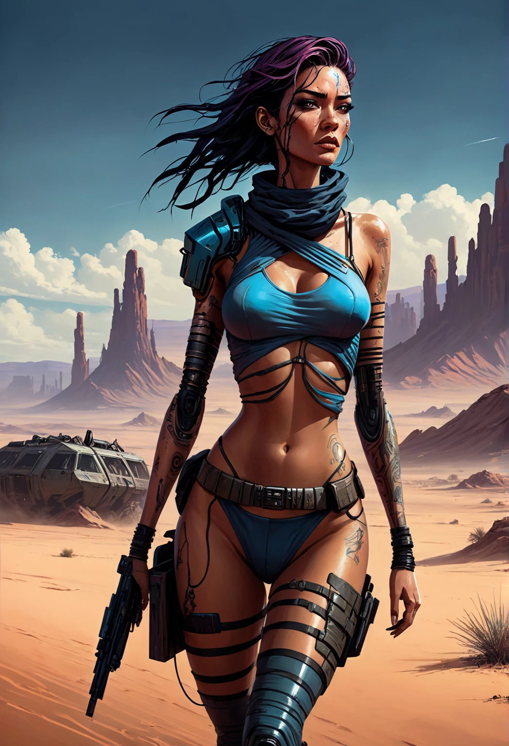 a sexy realistic girl micro bikini, sedutor, altamente atraente, Unsurpassed Realistic, imensamente bonito, beleza rara, Sf, obra-prima de arte intrincada, agourento, cartaz de filme de pintura fosca, proportion Aurea, trending in cgsociety, intrincado, epics, trending on ArtStation, por artgerm, h. r. Giger e Beksinski, altamente detalhado, vibrante, production cinematic character render, ultra high quality model