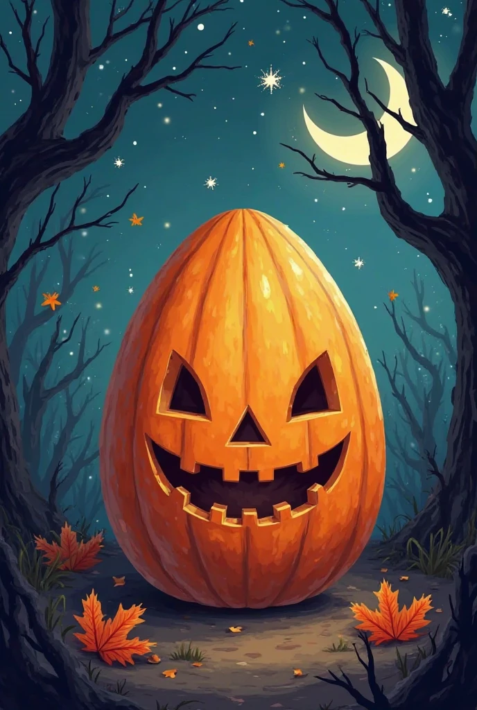 Retro halloween poster