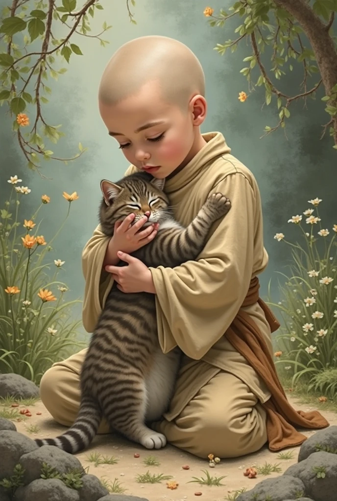 Alafeld Asian child in white robes,had his hands folded, author:Li Shixing, author:Xia Yong, author:Yu Zheding, lovely digital painting, author:Du Qian, author:Liang Kai, author:Ma Yuanyu, author:Xie Shichen, author:Li Meishu, by Ma Quan, by Ai Xuan, author:Zhou Wenjing