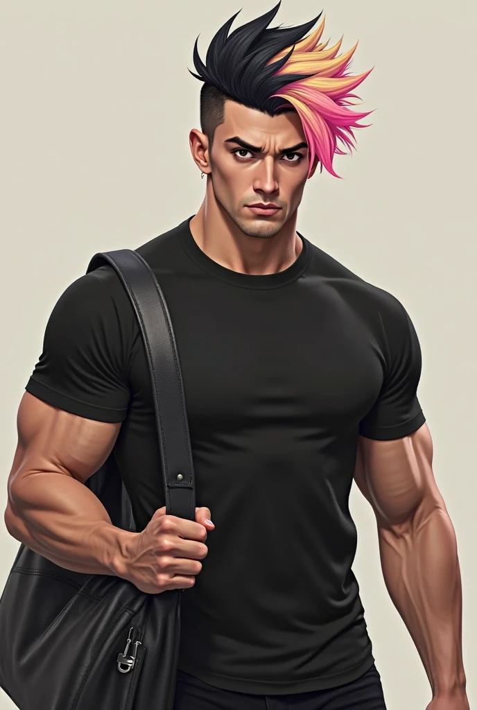 A  girl, wolf, pectorals, hairband