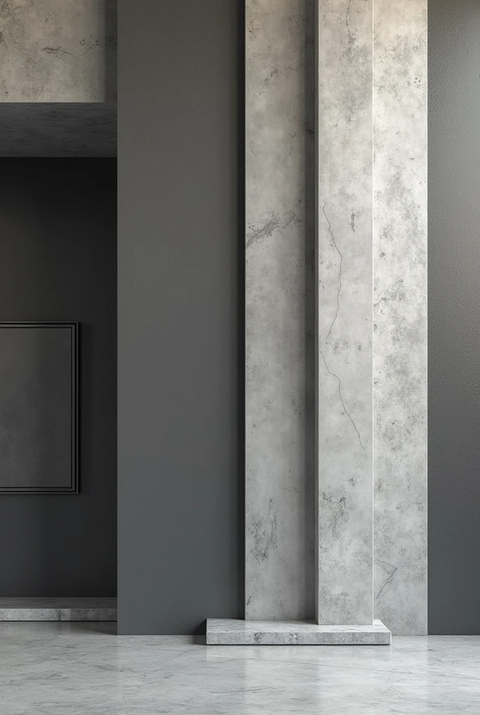 white marble background with leaves on the sides 