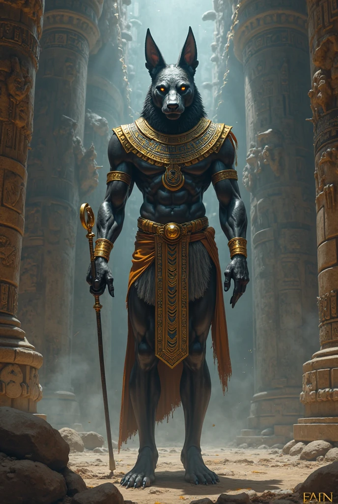 Anubis - Dog-headed God who rules the underworld.