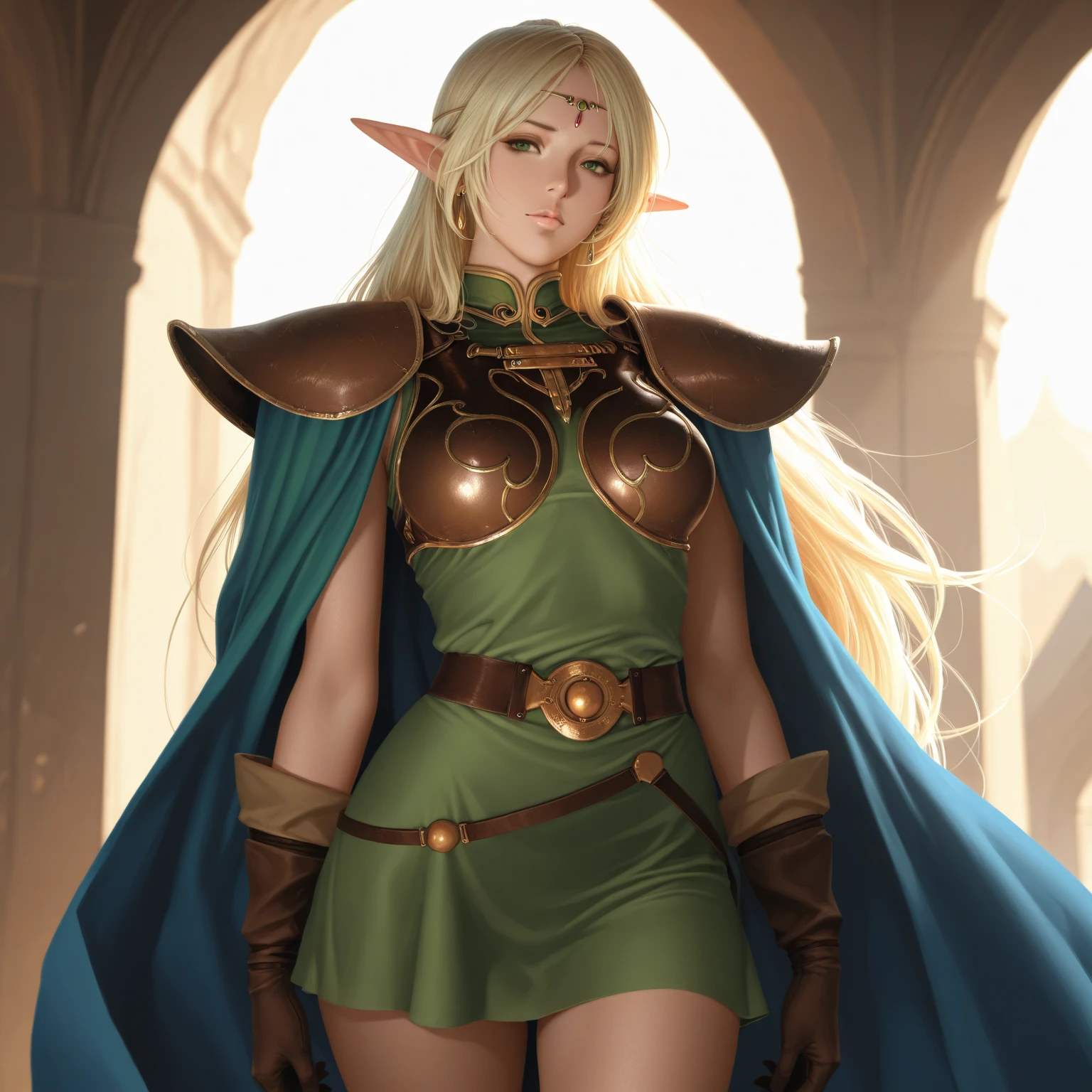 1girl, Mature Woman, Oblique Angle, (Full Body:1.2), (Fit, Abs, Athletic:0.4), (Relieved Soft Relaxed Expression Open Mouth Relieved Relaxed Gaze:0.7), ( fantasy landscape, Vintage Themes, Castle Location1.0) (Masterpiece, Hypermaximalist, Maximalism, Best Quality, 8k, Highres, Absurdres, 4k, High Quality, Ultra High Res, Highest Quality, Ultra Detailed, 8k Uhd, Realistic, Highly Detailed, Ultra-Detailed:1.0), (Cinematic Lighting, Hdr, Raw Photo, Sharp Focus, Photorealistic, Realistic:1.0), (Heart shaped face, Masculine Face Features, Male Appearance, Strong Jawline, Prominent Brow Squ Face Features,:1.2), (Beautiful Face, Detailed Face, Beautiful Eyes, Detailed Eyes, Beautiful Detailed Eyes:1.0), Red Mage wearing Metal Light Elven chainmail Armor,