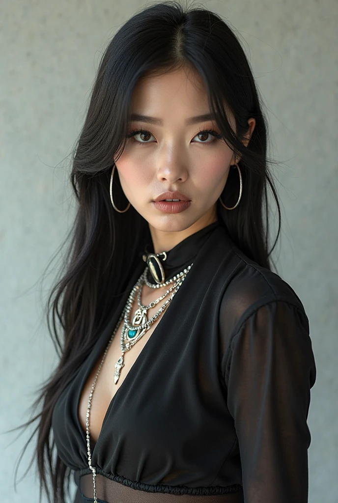 hyper realistic lifelike texture dramatic lighting unrealengine trending on artstation,award winning photo,nikon RAW photo,8 k,Fujifilm XT3,masterpiece, best quality, realistic, photorealistic,ultra detailed,extremely detailed face, solo,1girl, standing, fashionable and trendy atmosphere, walk-in closet, designer clothing and accessories, high-end makeup products, and a stylish expression on her face, hwasa <lora:hwasamodel:1>