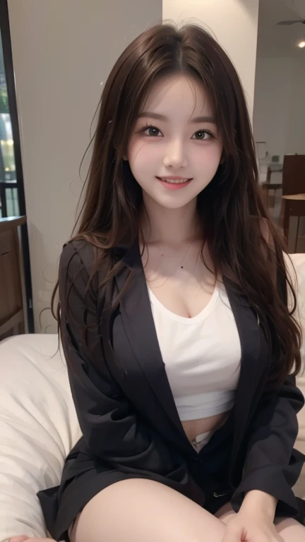 NSFW,4K,Gal:1.3,Anatomically correct,school uniform:1.3,A pure and innocent girl, Very cute face, Like an idol, (masterpiece:1.2), (high quality), panties, 黒いニーハイソックス, Hip, Blue Skirt, alone, Blazer Type, loose socks, Lifting clothes, Brown eyes, pure gaze, mini skirt, Lift yourself up, Check skirt, blush,((Mid-chest)), (Sweating profusely), Long Hair, physical education, Beautiful legs, ((in the train))、big penis in pussy
